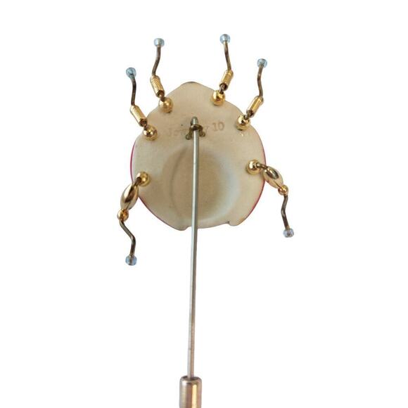 Cynthia Chuang Ladybug Proclain Artisan Stick Pin Lapel, Jewelry 10 - Picture 9 of 9